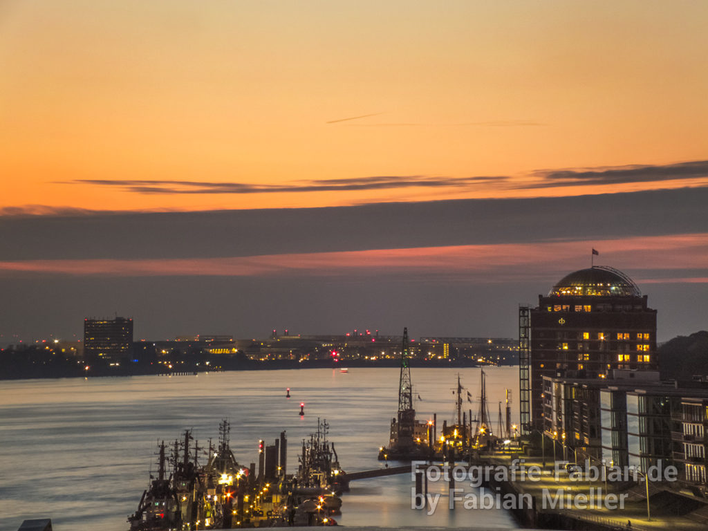 Dockland Sonnenuntergang